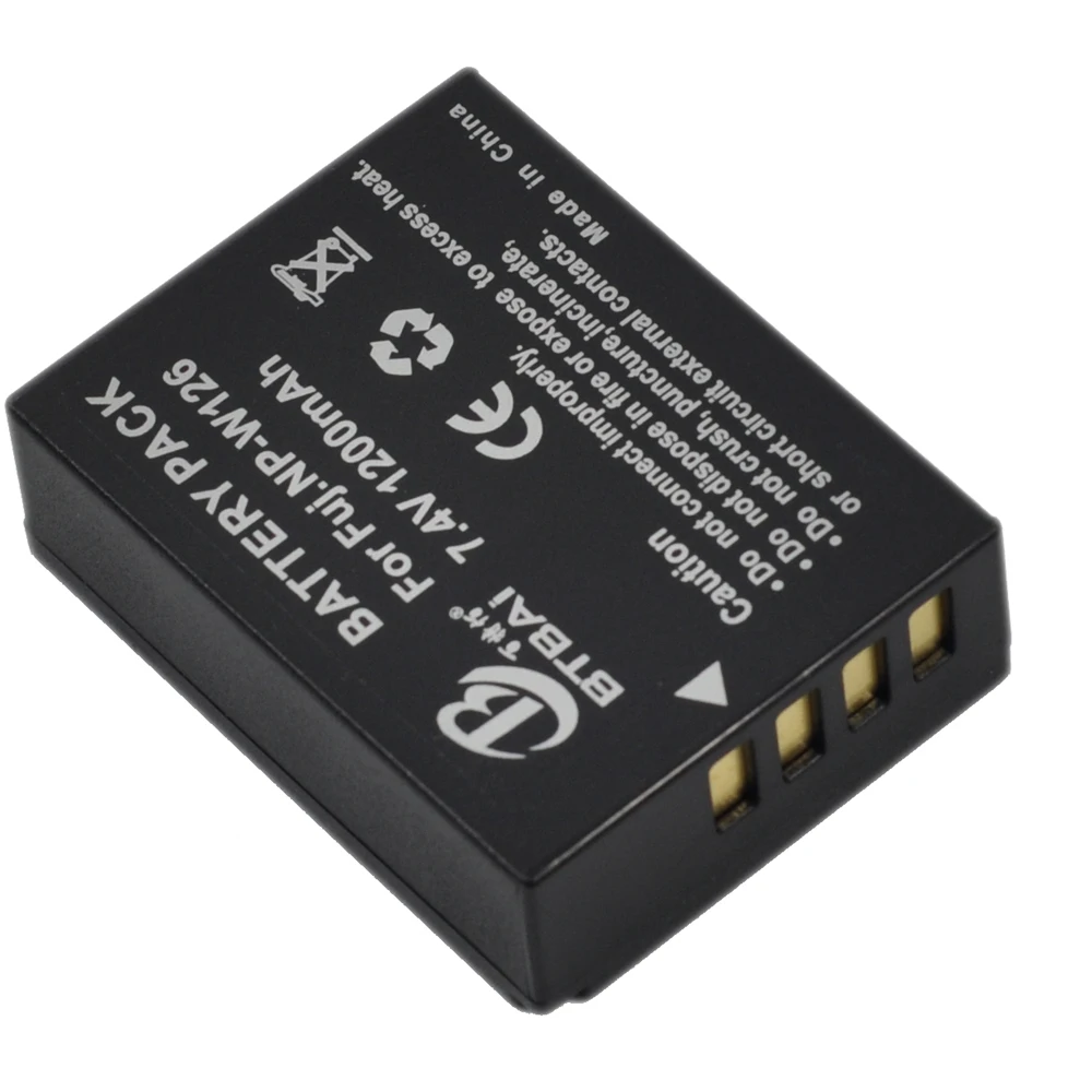 Аккумулятор для камеры NP-W126 FinePix HS30 HS30EXR HS33EXR HS35 HS35EXR HS50 HS50EXR NP-W126S XA1 X-A1 XA2 X-A2 |