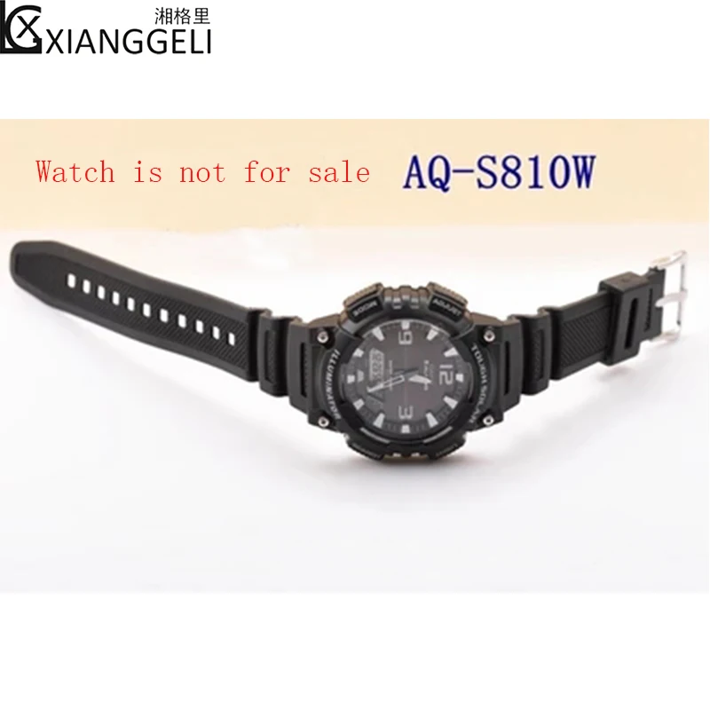 Часы мужские аксессуары Черная смола ремешок для Casio AE-1200WH, 1300WH, W-216H, F-108WH, SGW500 Спорт на открытом воздухе водостойкий ремешок