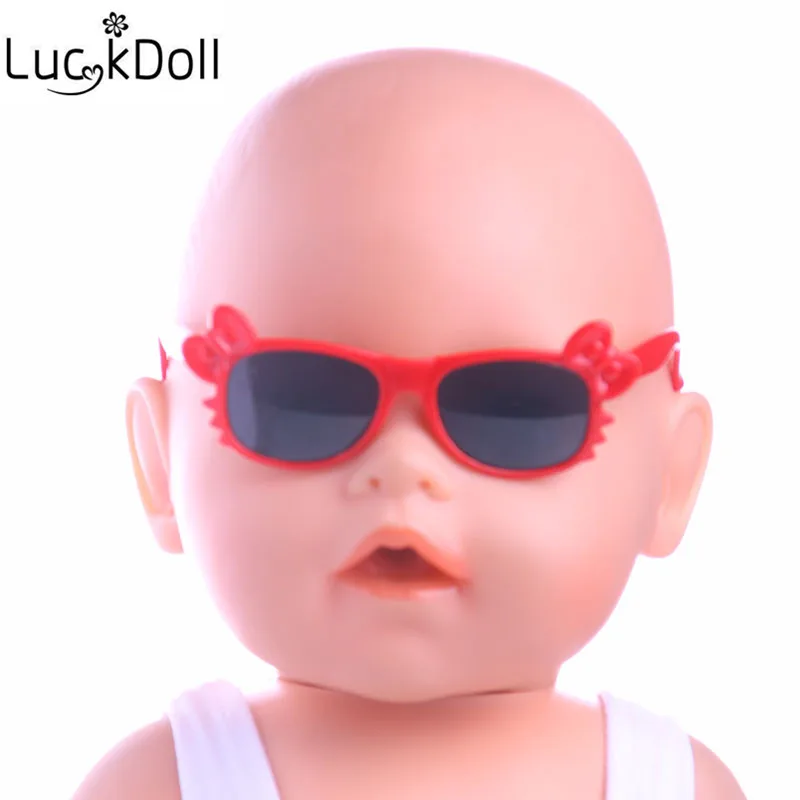 Солнцезащитные очки LUCKDOLL в форме бабочки подходят для кукол 43 см лучший подарок