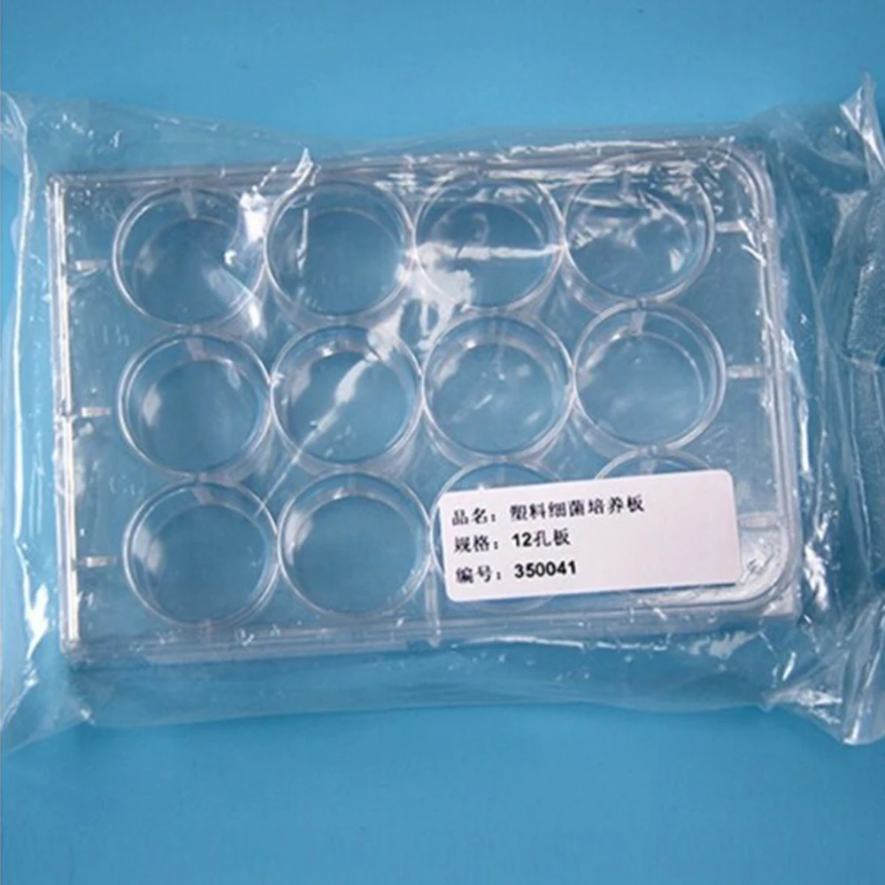 

5pcs/lot Laboratory analysis Disposable Plastic Polystyrene Petri Dishs 12 well,Sterile ,Diameter 22.5mm