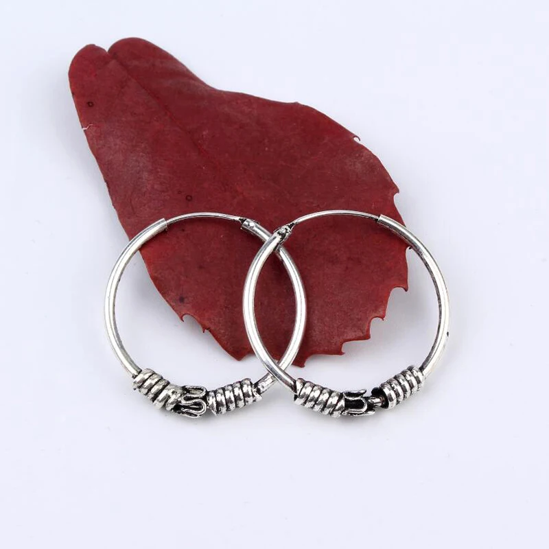 Простые серьги Dayoff в виде змеи бесконечные круглые для женщин и мужчин винтажные