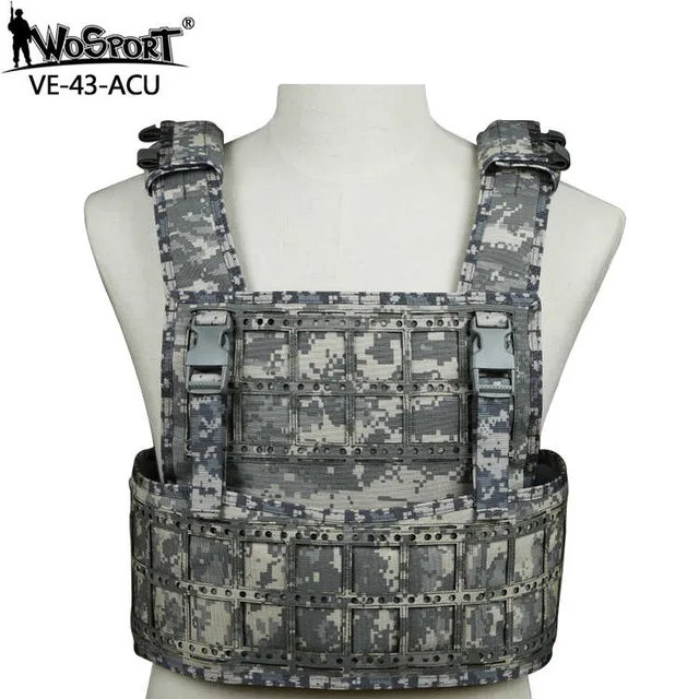 ACU WosporT тактический жилет съемный модульный Водонепроницаемый Регулируемый Molle страйкбол Пейнтбол CS Охота Стрельба Жилет Открытый - Цвет: ACU