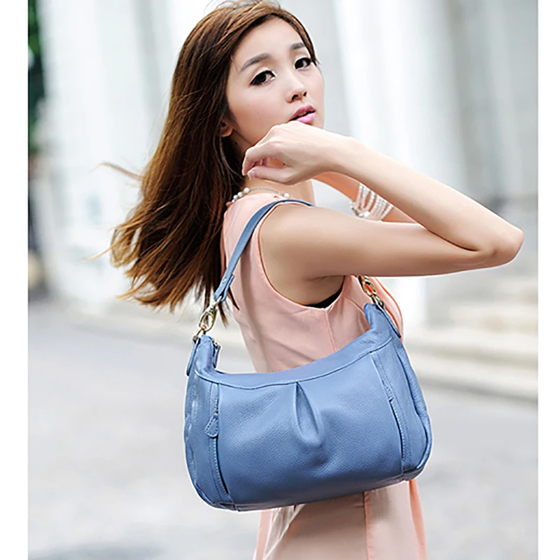 Женская сумка хобо из натуральной кожи 5 цветов|bag mulberry|bag 600dbag kraft |