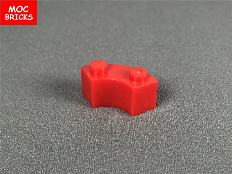 20 шт./лот MOC кирпичи Круглый угол 2x2 макароны с вырезом-гвоздиком подходит для 3063