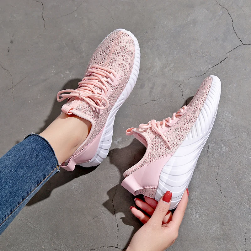 Женская обувь Новинка 2019 года модная tenis feminino легкая дышащая сетчатая женская
