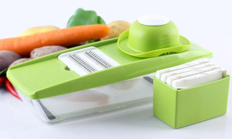 Мандолина Slicer руководство овощерезка с 5 лезвий многофункциональная картофель