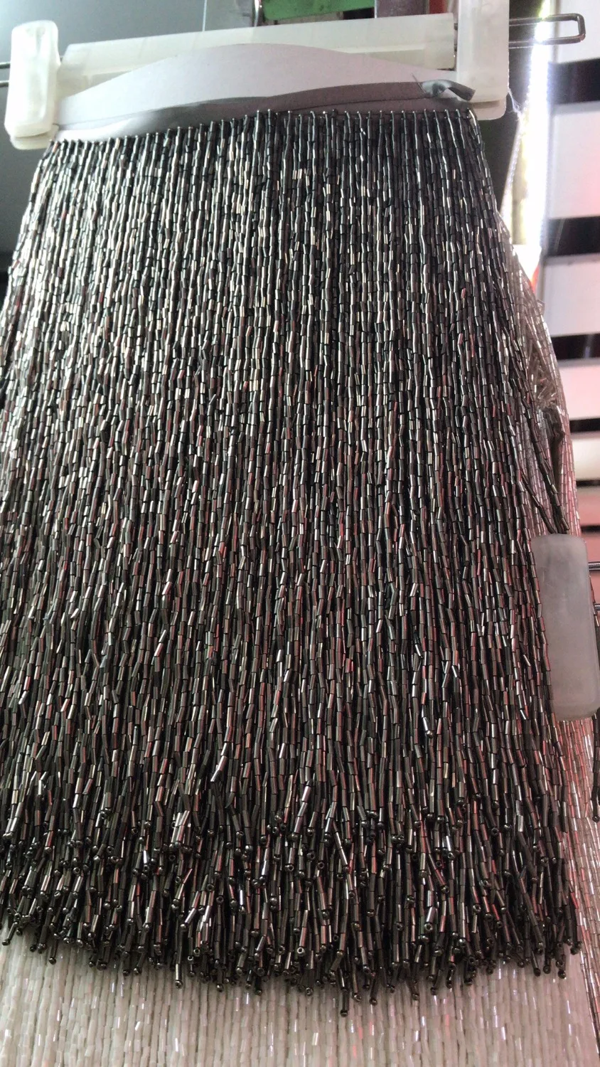 30cm top selling ZH-61929 beaded tassel fringe beads tube for dress decoration | Дом и сад