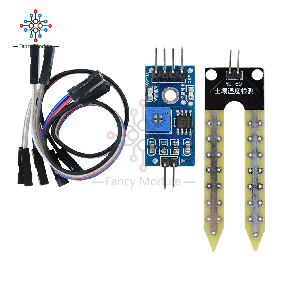Модуль обнаружения почвы гигрометр датчик влажности зонды для Arduino 3 в-5 в