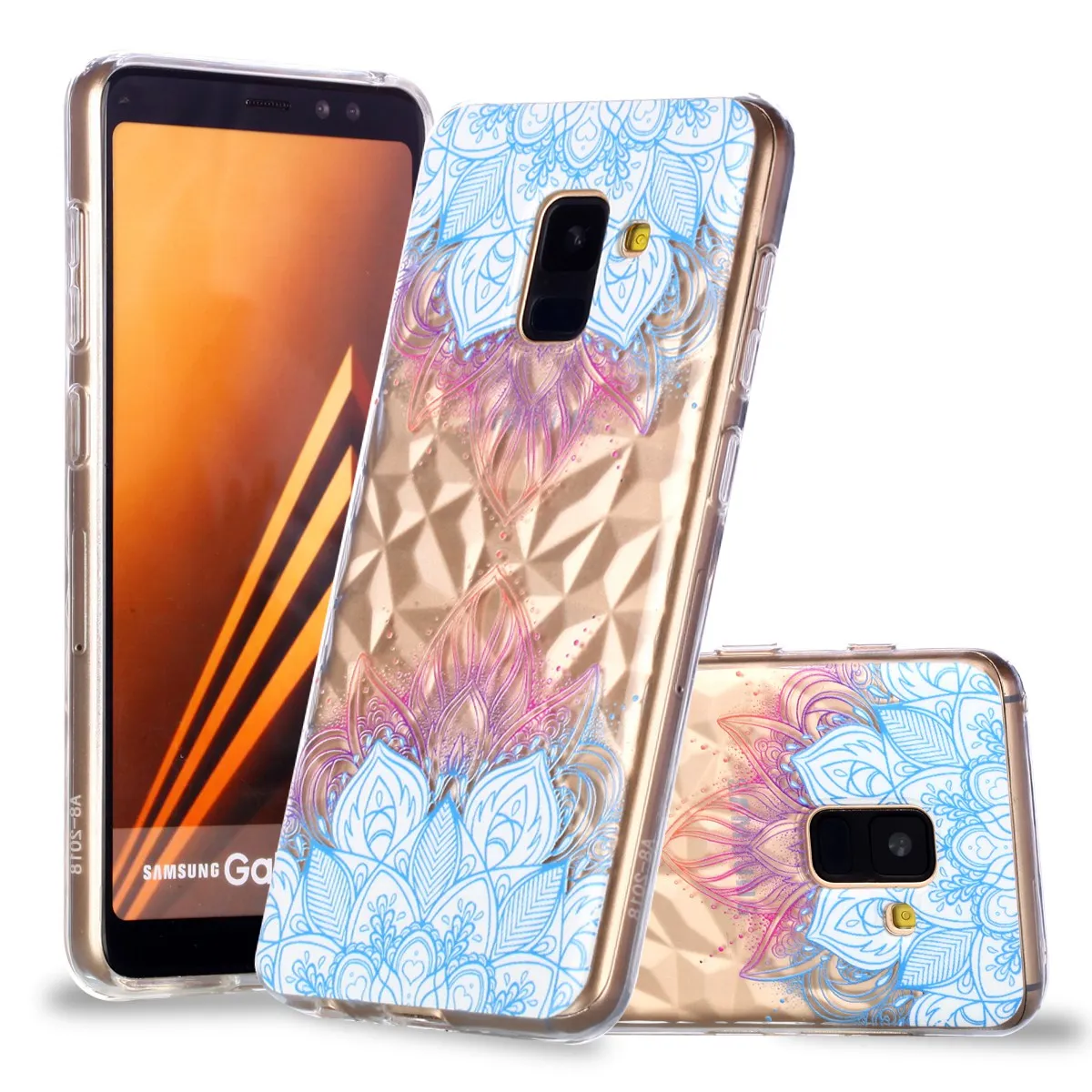 ТПУ силиконовый чехол для Samsung Galaxy A8 2018 A530 A530F мягкий на телефон с изображениями
