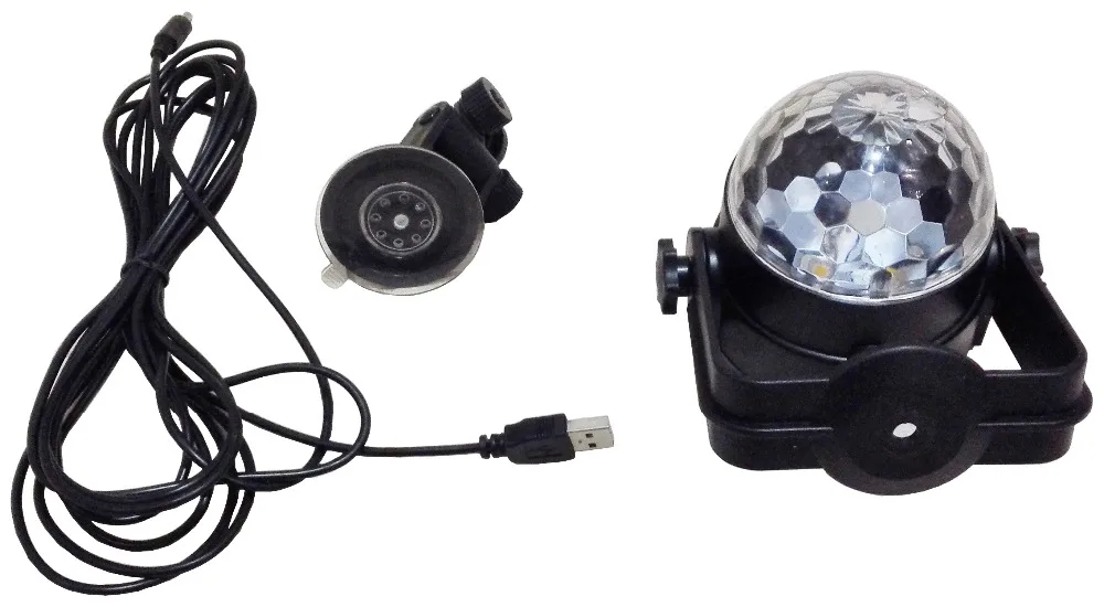 Светодиодный сценический вращающийся мини-кабель для зарядки 7 цветов 9 Вт | Лампы