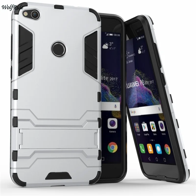 Huawei P8 lite 2017 чехол gr3 5 2 &quotсиликоновый и пластиковый держатель для P9 2017|case for huawei