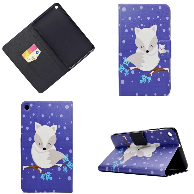 Умный чехол для Huawei Mediapad T1 7 0 дюйма книжка флип планшета с принтом животных из