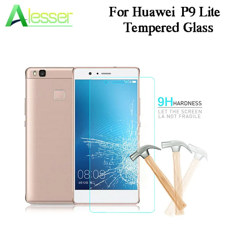 Alesser для huawei P9 Lite Закаленное Защитная стеклянная пленка экрана Противоударная