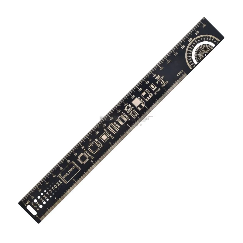 Многофункциональная линейка PCB 25 см 10 дюймов измерительный инструмент чип