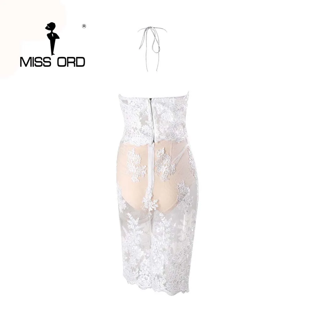 Женское кружевное платье Missord белое без рукавов 2 шт. FT5103 4 2020|colorful dress|dresses free
