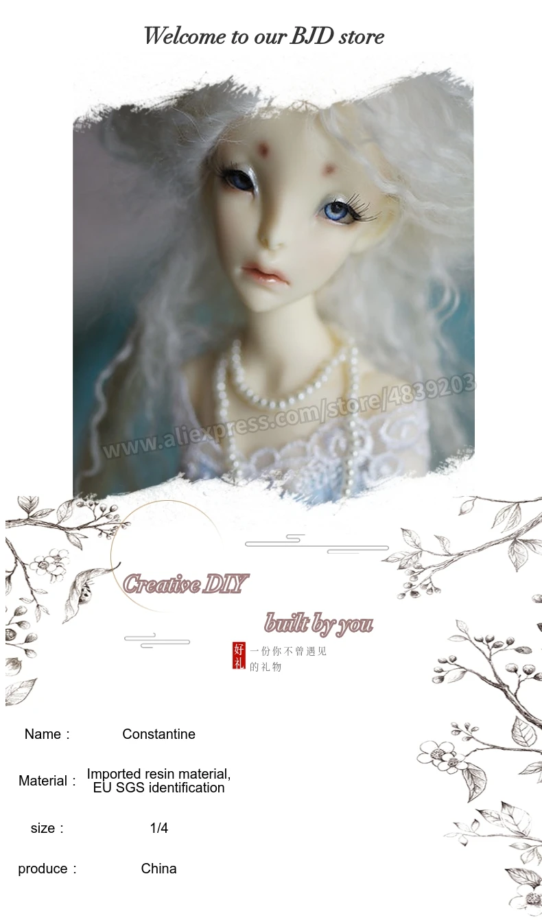 4 балла bjd кукла Constantine toy joint doll