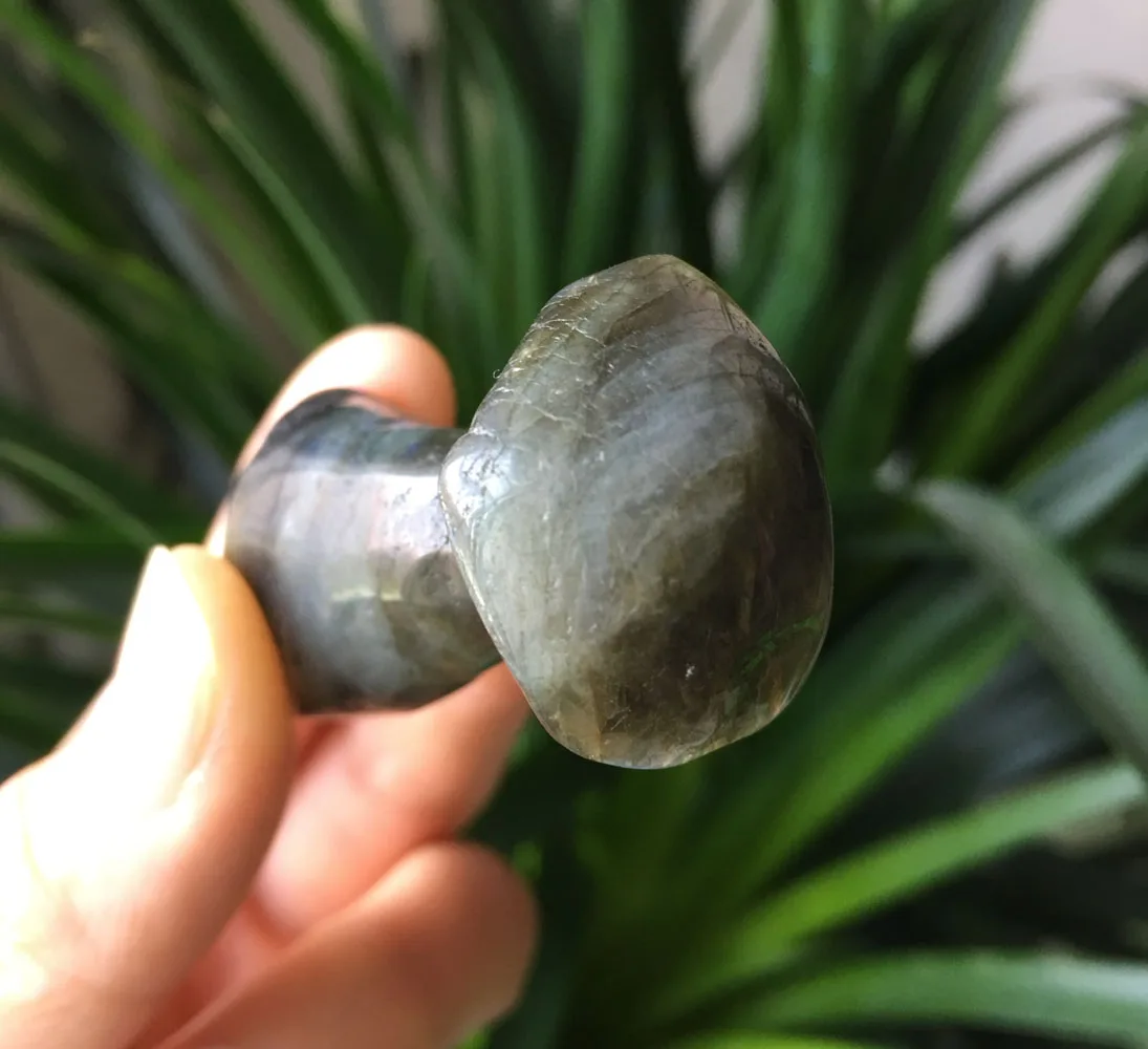 25 г натуральный Лабрадорит форма гриба Кварцевый Кристалл Исцеление Камень