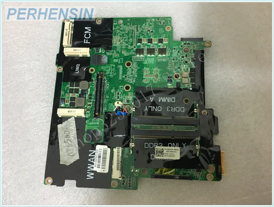 

FOR Dell FOR Precision M6500 laptop motherboard PGA989 DDR3 GNN2M 0GNN2M CN-0GNN2M