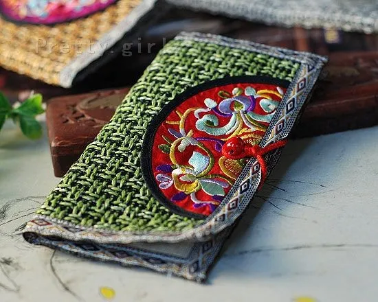 Min order is $15 (mix order)Chinese National Style Fashion Lady's Long Wallet Handmade Boutique Special Quality | Багаж и сумки