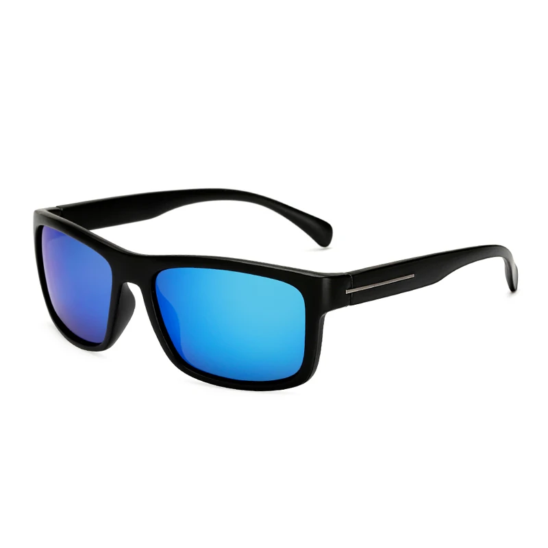 Поляризованные солнцезащитные очки Polaroid квадратные черные большие для мужчин и