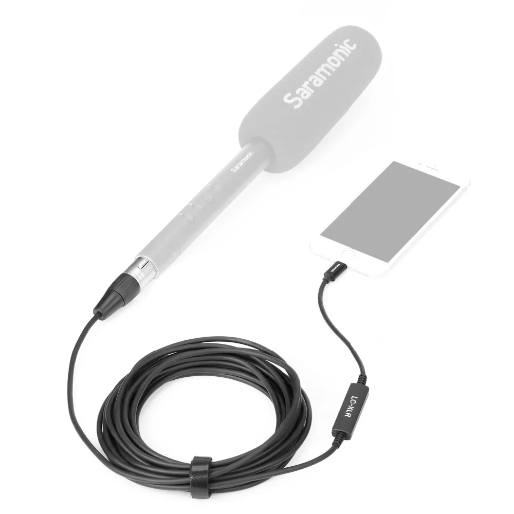 Saramonic LC XLR 6 м Кабель адаптер с вход и Apple Сертифицированный аудиоадаптер разъемом