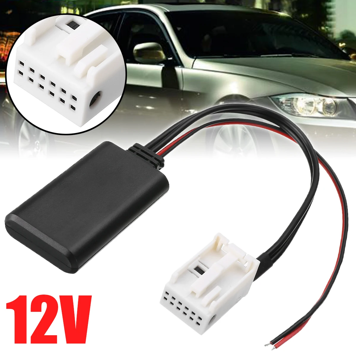 12Pin 12V Bluetooth аудио адаптер Aux кабель для BMW E60 E63 E64 E61 2004 2005 2006-2010 Автомобильная