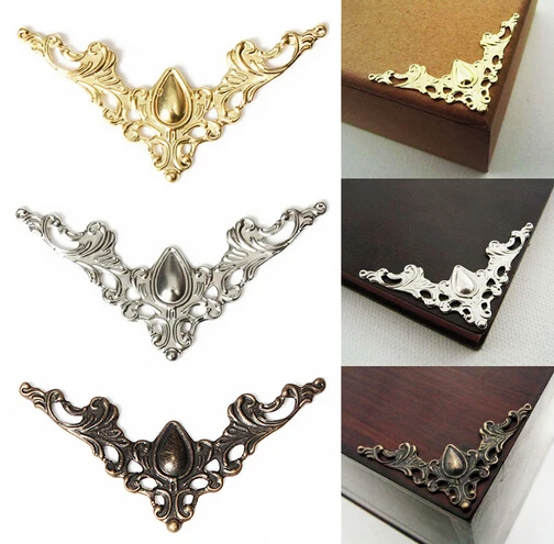 12 шт. декоративная Защитная крышка для латунной антикварная шкатулка украшений