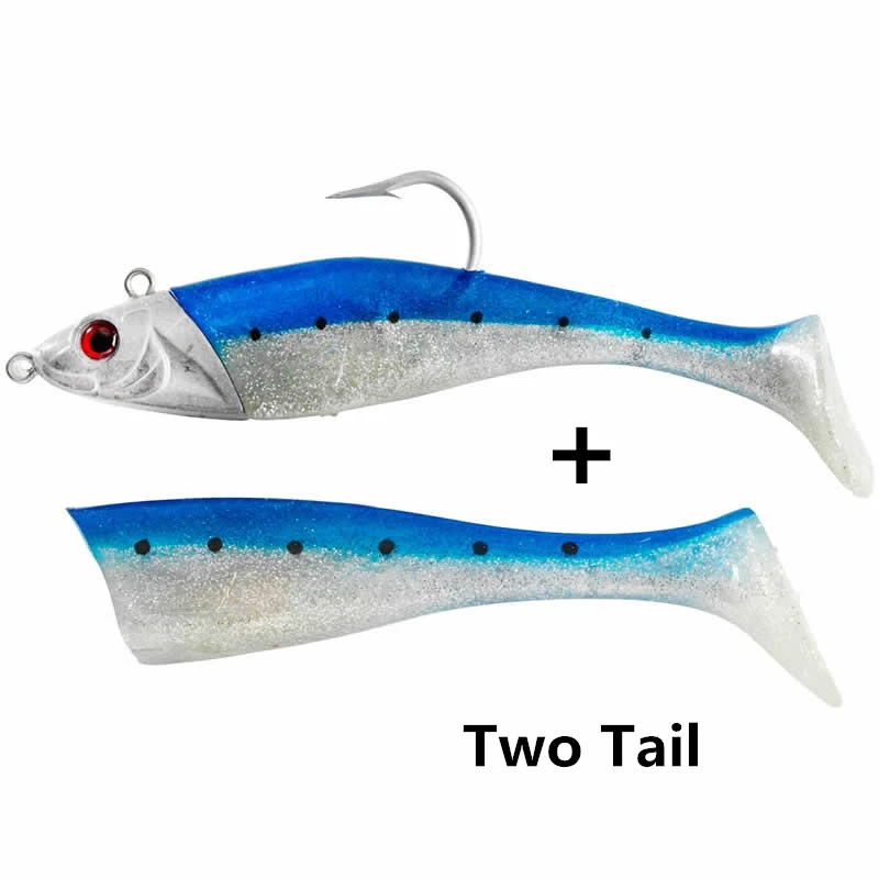 Le Fish огромная приманка для джиггинга 210 г/300 г морской рыбалки с крючком VMC