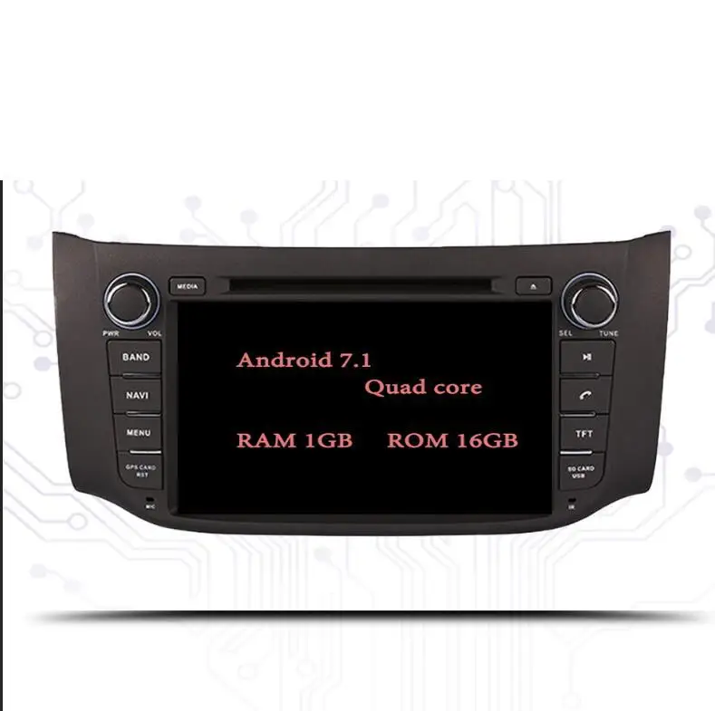 7.1 1-16 4 Гб+ 64 ГБ для Nissan Sentra Sylphy B17 2012 автомобильный DVD GPS Navi a/v Встроенная wifi BT USB ТВ зеркальная камера CarPlay - Цвет: 7.1 1-16