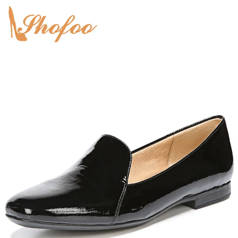 Черные лоферы на плоской подошве с закругленным мысом женские весенние офисные