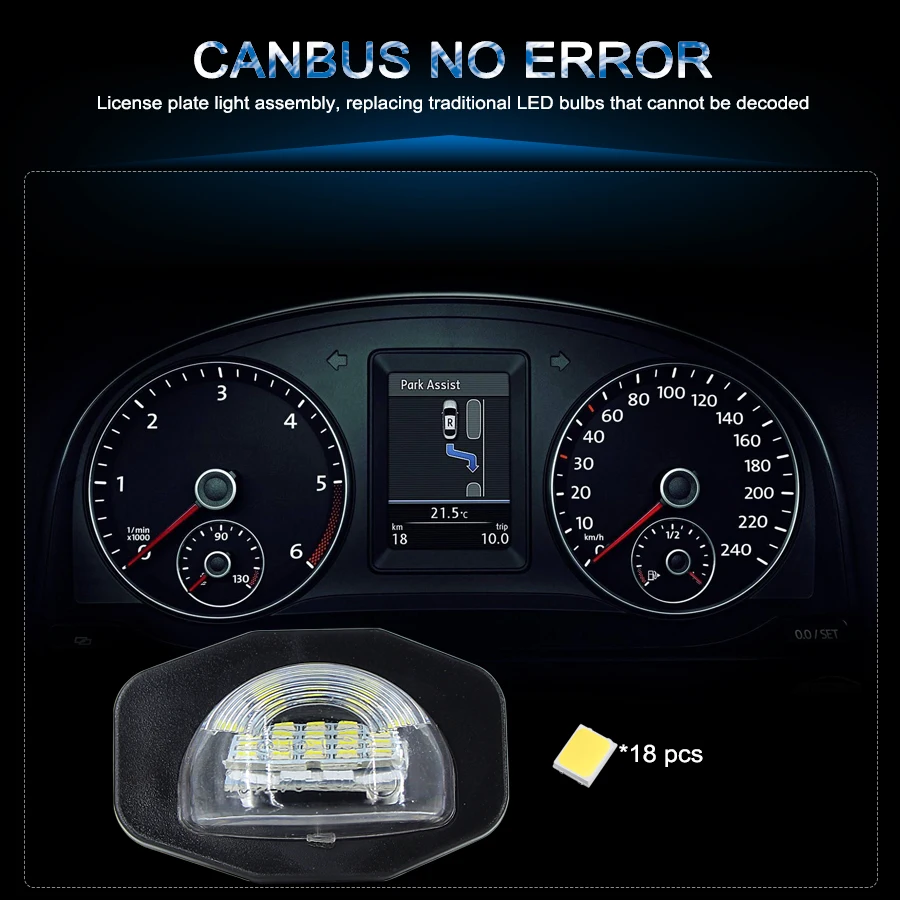 СВЕТОДИОДНЫЕ Лампы Canbus для номерного знака Toyota Alphard/Auris/Corolla-Wgona/Wish/Sienna/Urban Cruiser/Scion 2