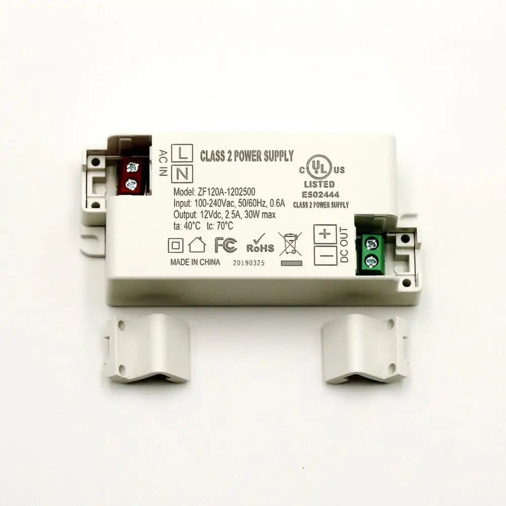 400 шт./лот UL CE RoHS DC 12V 2.5A светодиодный драйвер 30 Вт с постоянным напряжением |