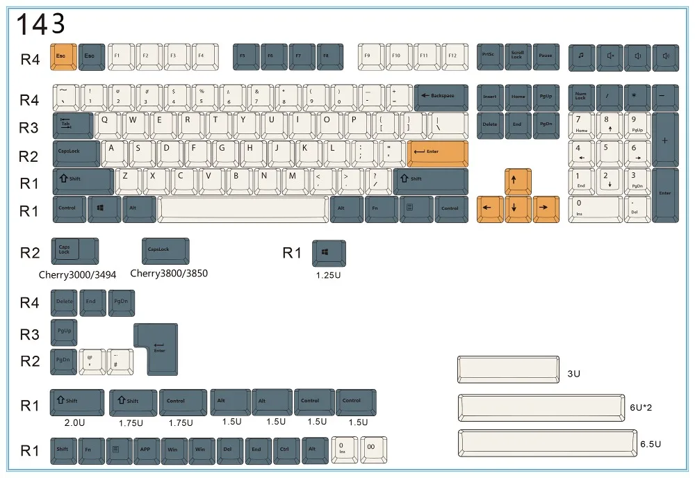 Абрикос keycap 108/143 ключи PBT вишня профиль краситель сублимированный выключатель MX для Механическая клавиатура колпачка продать только keycap