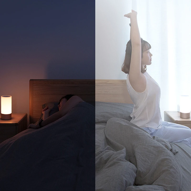 Xiaomi Mijia настольная лампа светодио дный Smart LED прикроватная 2 стол цилиндр