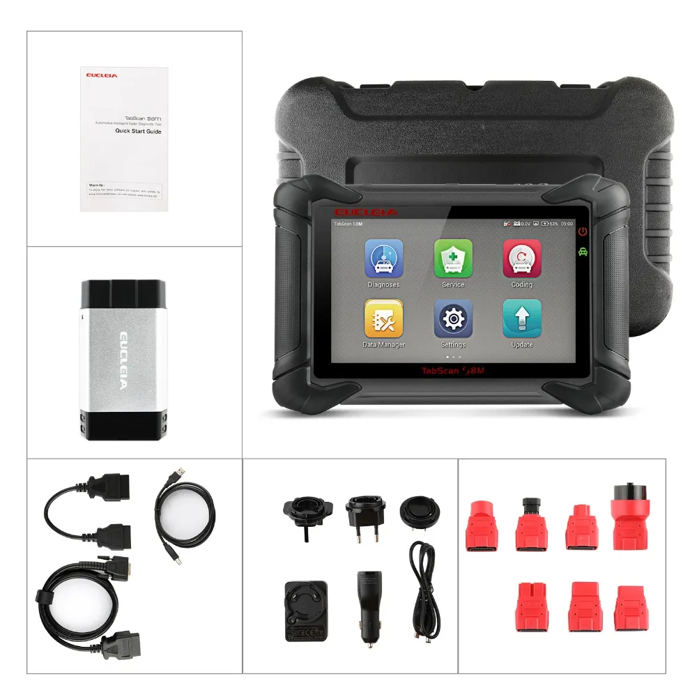 EUCLEIA S8M ECU программист полная система OBD2 сканер Immo Oil TPA BMS DPF EPB сброс