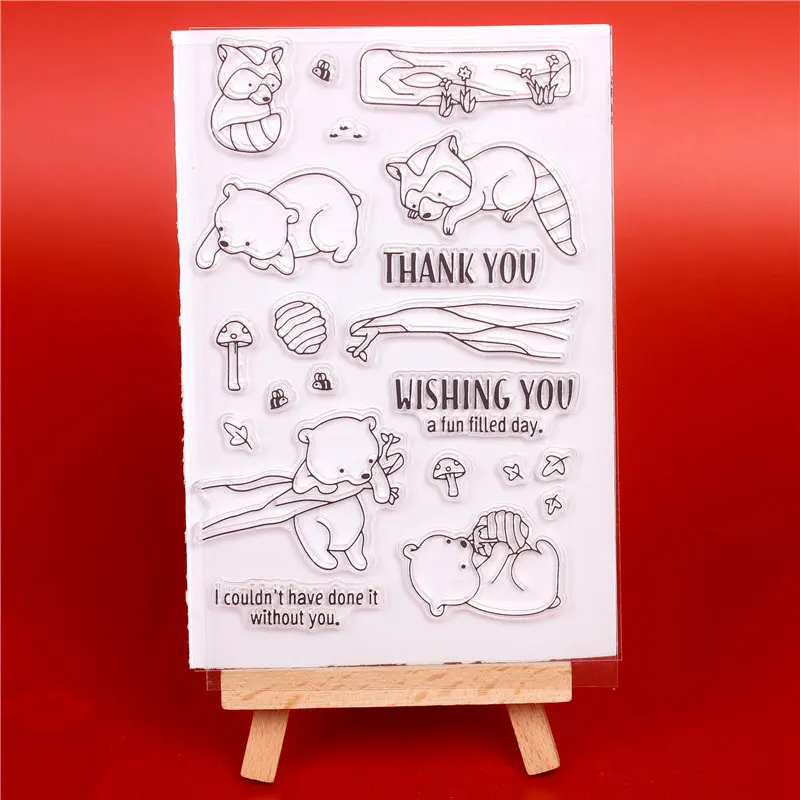 Прозрачные силиконовые штампы для самостоятельного скрапбукинга карты