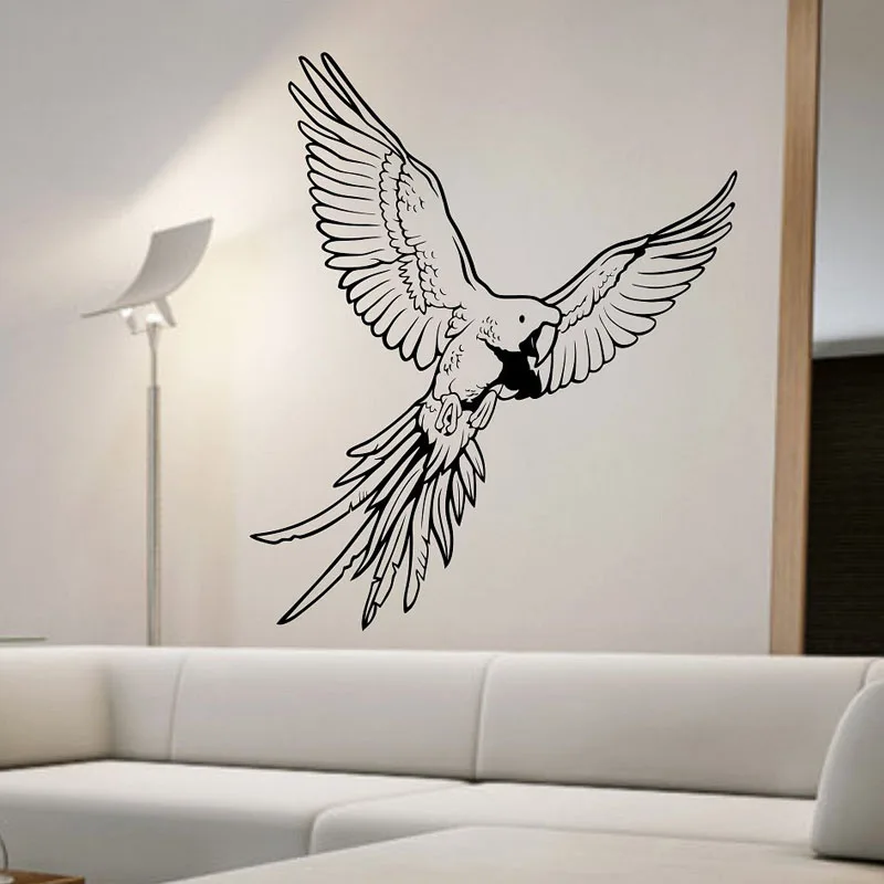 

ZOOYOO Parrot Wall Stickers Creative Home Decor Animals Decoration Kids Children Room Nursery Wall Decals Living Room Stickers