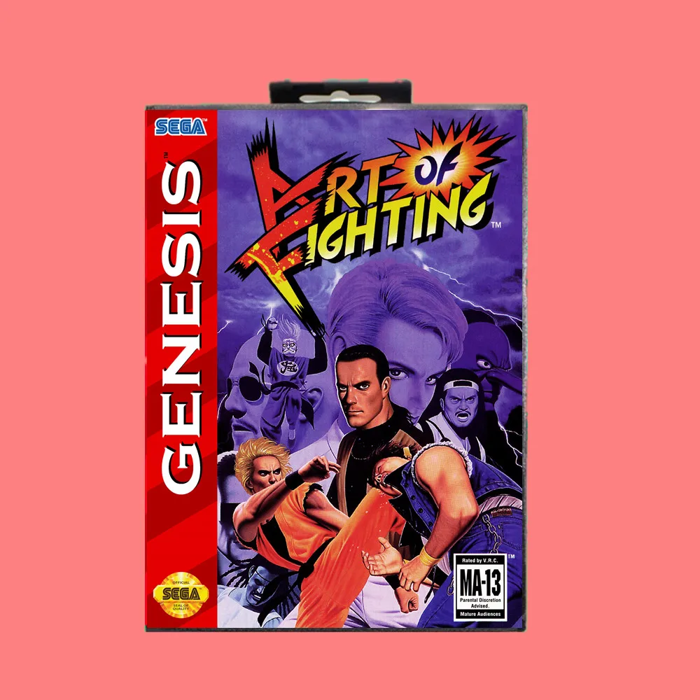 16 битная игровая карта MD Art of Fighting с розничной коробкой для Sega Genesis и Mega