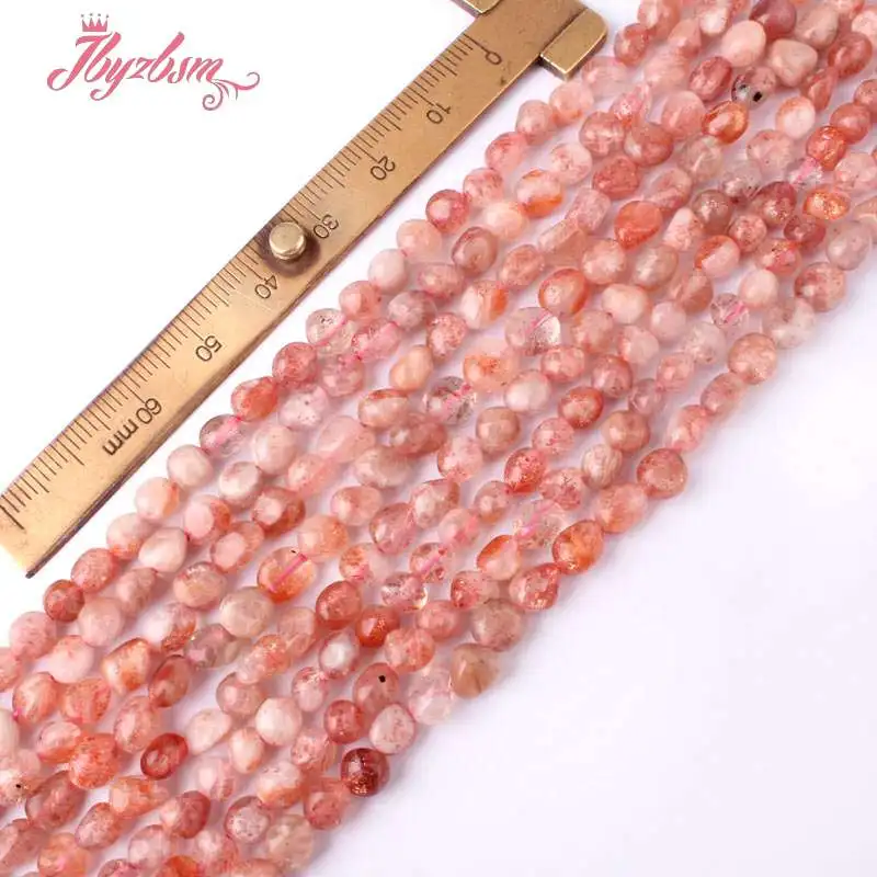 Разделительные бусины из розового лунного камня 4 Х5 5 х6 мм природной