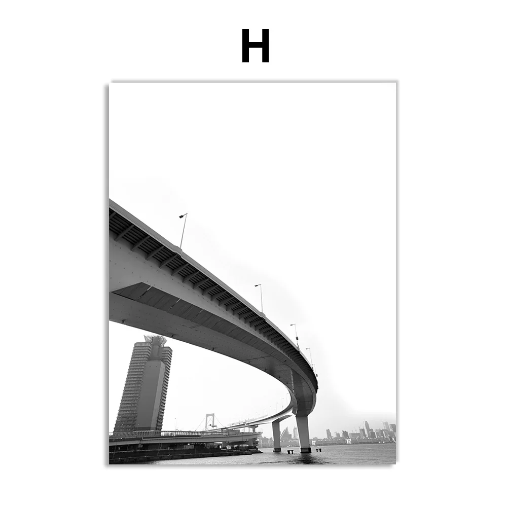 H Италия колизео Pisa Пизанская башня здание скандинавские постеры и принты настенные художественные картины на холсте настенные картины для декора гостиной - Цвет: H