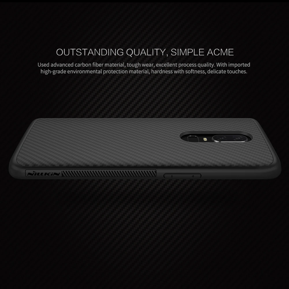 Чехол для OnePlus 6 T, чехол для OnePlus 6, Nillkin, синтетическое волокно, углеродное волокно, полипропиленовый пластиковый чехол для One Plus 6