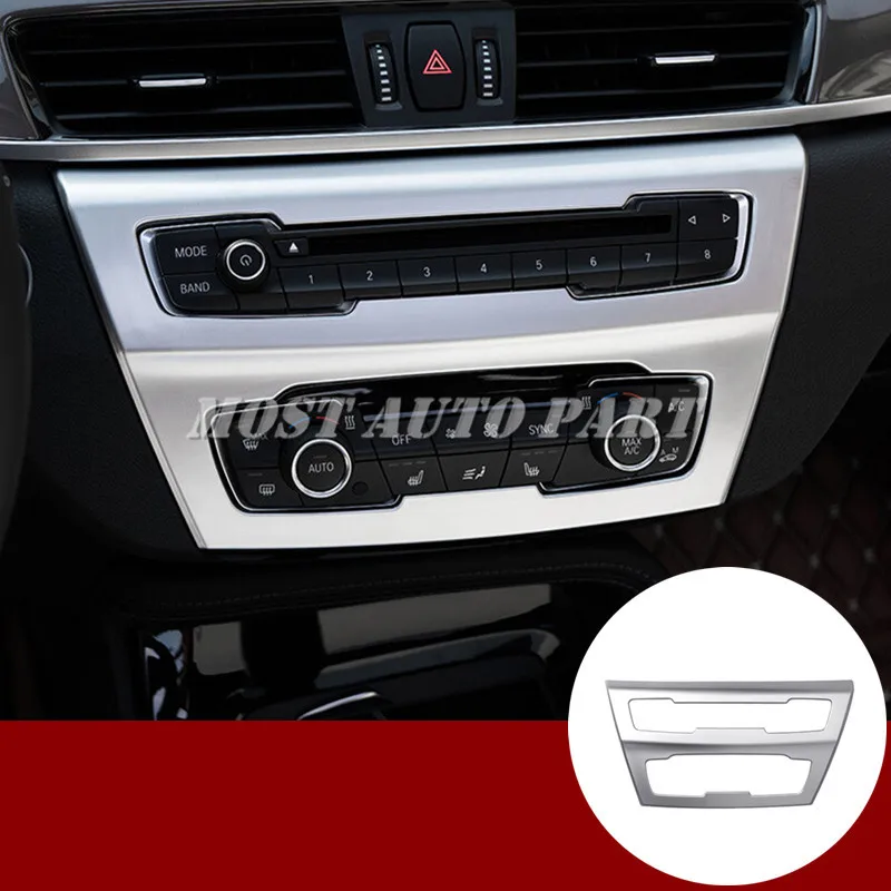 

Внутренняя обшивка центральной консоли CD панели, 1 шт. для BMW X1 F48 2016-2021, автомобильные аксессуары, украшение интерьера автомобиля