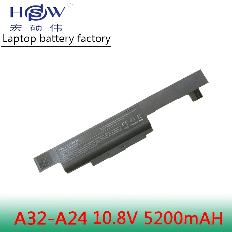 HSW Аккумулятор для ноутбука MSI A32 A24 HASEE K500A batterie K480A K480P CX480 Аккумуляторы ноутбуков