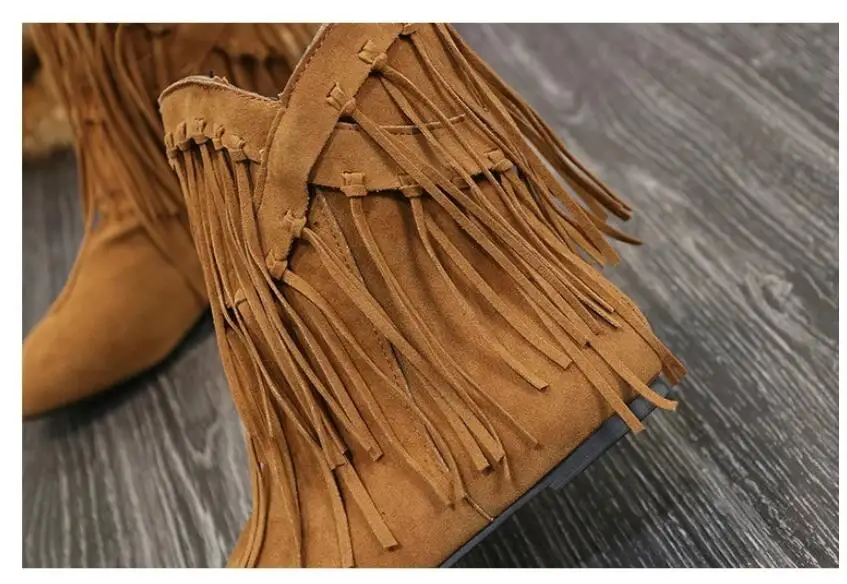 2016 новинка круглая голова цю дон толщиной с женской обуви матовое кисточка