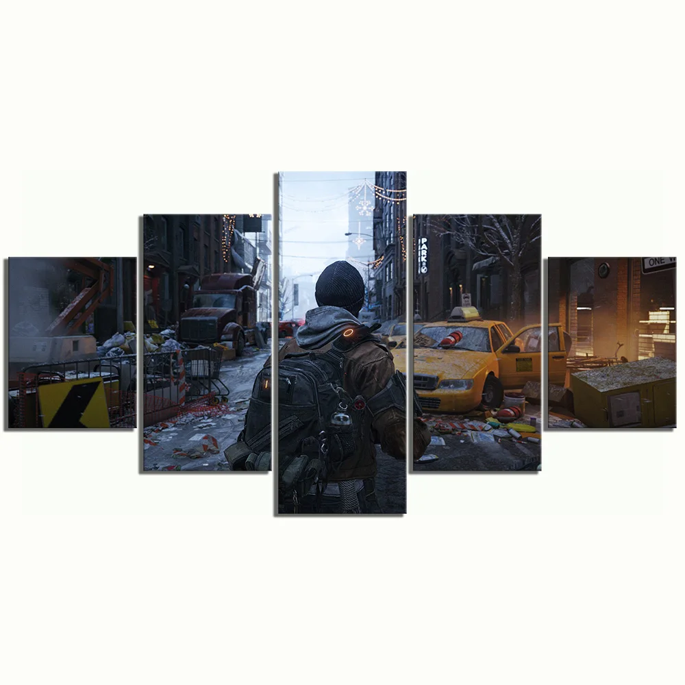 5 шт. домашний холст для гостиной настенное украшение для комнаты Tom Clancy's The Division 2 Игра картина, Настенное Панно плакат