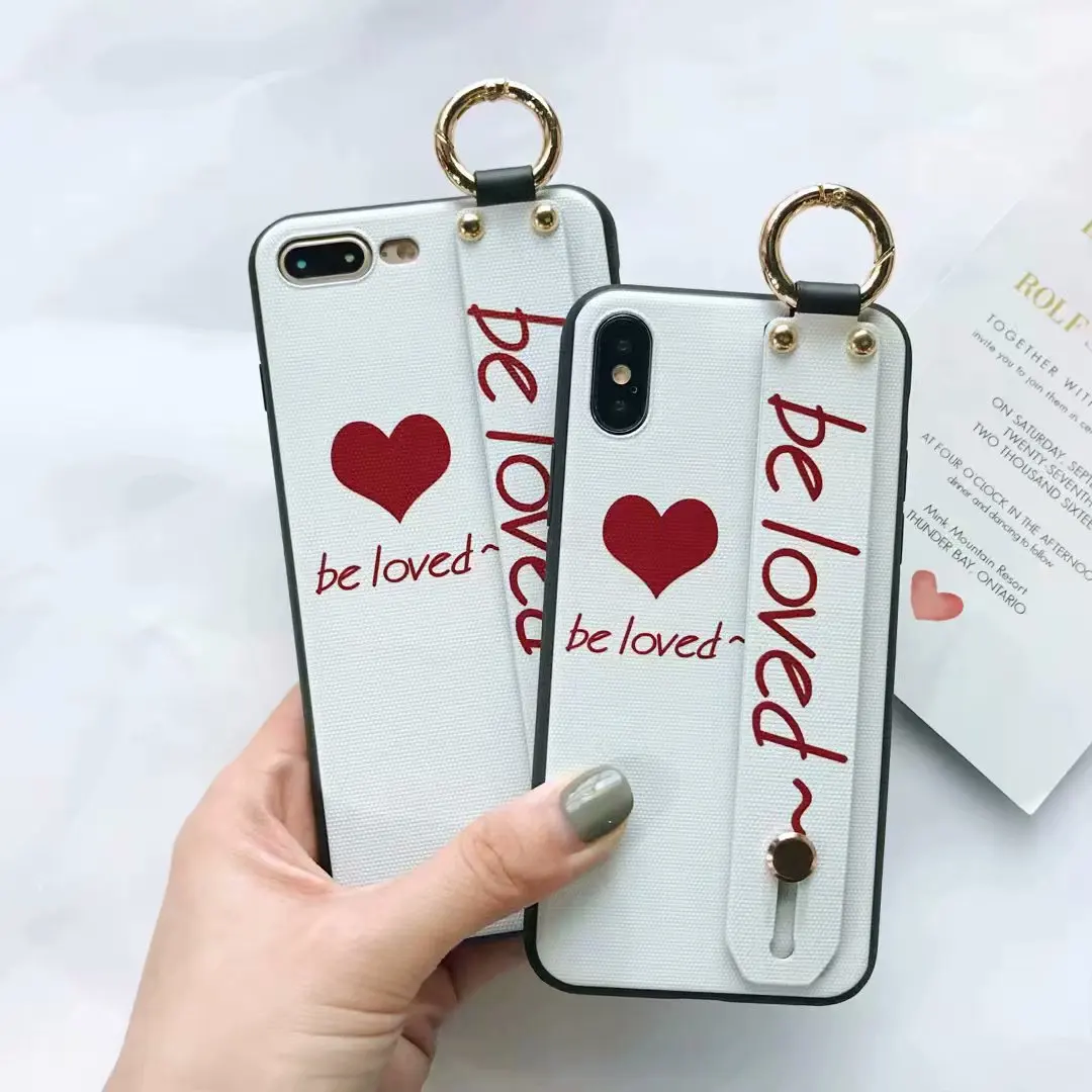 Beily любовь сердце любимого телефона чехол для iPhone X 7 8 6 S Plus с скрыть ремешок