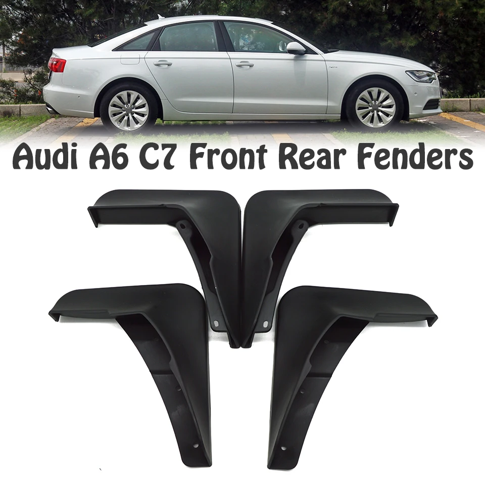 1 комплект переднее заднее крыло автомобиля для Audi A6 C7 2011 2012 2013 седан брызговики аксессуары брызговик автомобиля-Стайлинг крыло