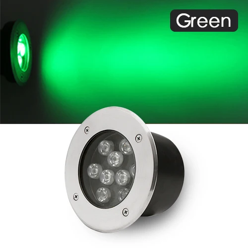 Светодиодный подземный свет дистанционного RGB IP68 Водонепроницаемый Открытый Сад дорожка напольная лампа AC110V 220 V квадратное ландшафтное освещение 24 W 36 W - Испускаемый цвет: Green