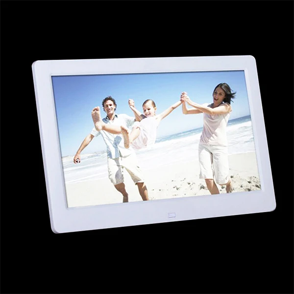 Цифровая фоторамка 10," HD TFT-LCD 1024*600 Цифровая фоторамка Будильник MP3 MP4 видеоплеер - Цвет: WHITE-2