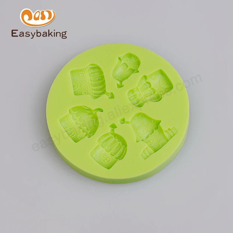 Украшение для кекса силиконовые формы помады многоразовый дом с дымоходом